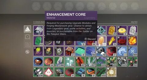 Destiny 2 Farming Enhancement Cores