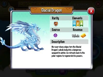 Dragon City: Glacial Dragon Dragon city, Polar region, Drago