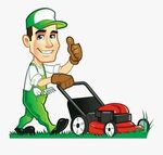 Lawn Mowing Cartoon , Free Transparent Clipart - ClipartKey