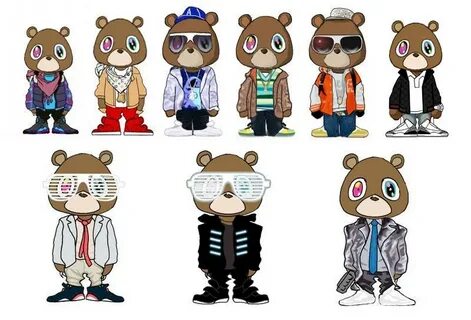 ト ッ プ 100 Kanye West Bear Logo - 青 梅