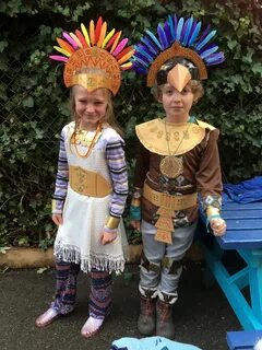 Mayan Costume for Kids Dress Up Day - DIY costumes by outsma