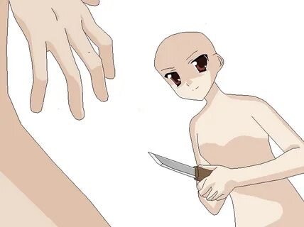 i'm going to stab you: by Kawaii-ninja2 Stabbed drawing pose