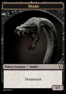 MTG Tokens SNAKE com Games & Puzzles Toys & Games