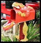 A Jurassic park mailbox I made for my youngest nephew - Albu