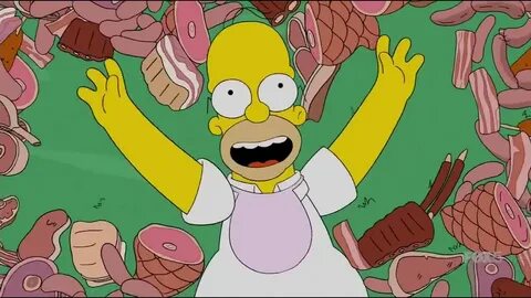 Homer's dream: pork fireworks - YouTube