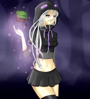 Ender-Girl Minecraft anime, Minecraft art, Minecraft designs