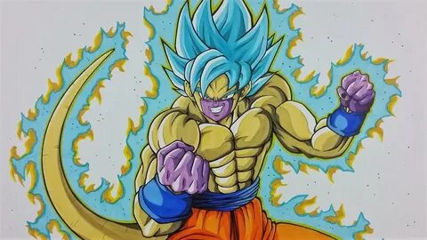 Drawing Goku SSj Blue & Golden Frieza FUSION TolgArt - YouTu