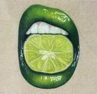 Lips Drawing Reference With Fruit - Alla tok