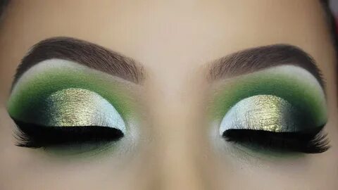 Glamorous Green Cut Crease Tutorial - YouTube