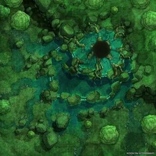 The Druid Grove Battle Map (30x30 Grid) : battlemaps Fantasy