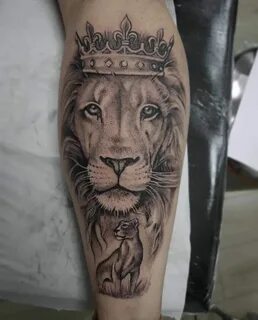 Top 15+ Best Calf Muscle Tattoo Ideas - Lion Tattoo Designs 