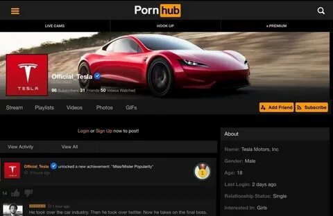 Meme Of The Day Elon Musk Commenting On Pornhub Videos XX Photoz Site.