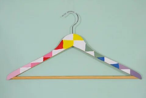 Painted Wooden Hangers - How To Make A Clothes Hanger - Art 