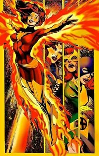 Dark Phoenix Jean Grey Marvel Girl Goblin Queen Heróis marve