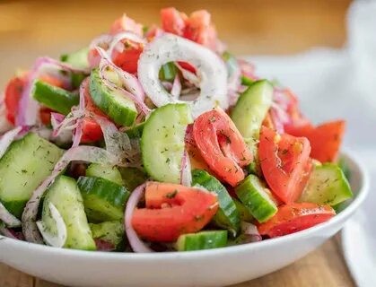 Cucumber Tomato Salad (Perfect Summer Salad!) - Dinner, then