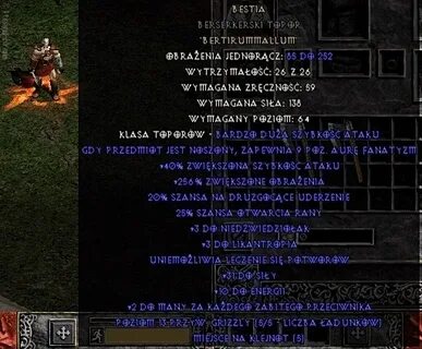 Diablo 2 Beast - Beast Weapon Rune Word Diablo 2 - Here is m