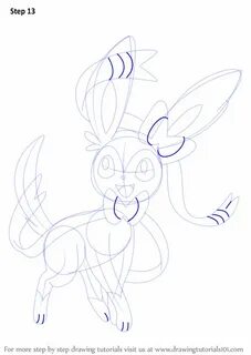 Learn How to Draw Sylveon from Pokemon (Pokemon) Step by Ste