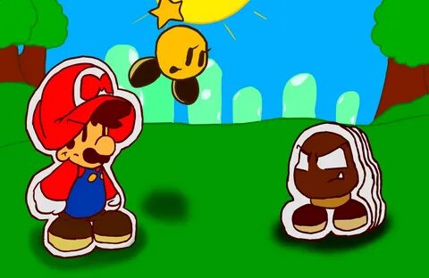 Starlow helping Paper Mario by RobloxandMario on DeviantArt