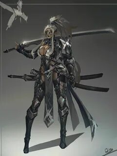Warrior woman, Female character design, Concept art characte