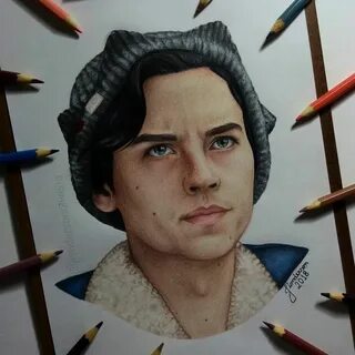 Jughead Jones @colesprouse Colorful drawings, Celebrity draw