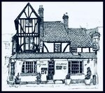 The Bird cage, Thame .Pen and ink drawn by jmsw, Pen and i. 