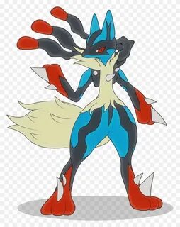 Mega Lucario Megalution Artwork Oleh Lyneee Mega Op Pokemon 