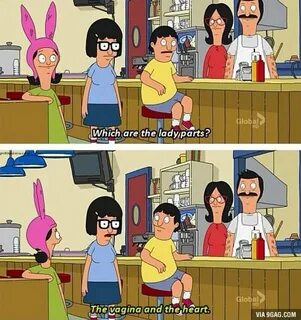 The lady parts... - Funny Tina belcher, Bobs burgers memes, 