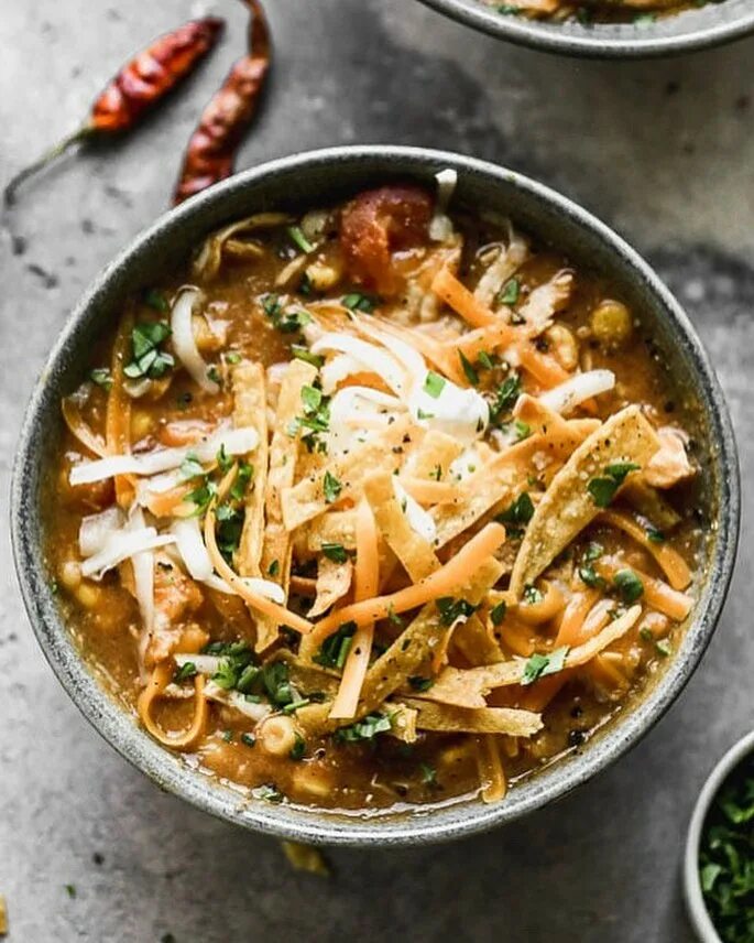 Nicole Leggio on Instagram: "Creamy Chicken Tortilla Soup is spicy, ch...