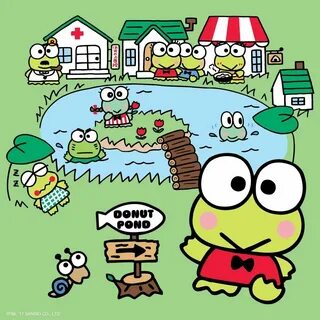 Keroppi, along with his friends and family are all celebrati