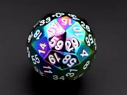 60 Sided Dice-D60 Metal Dice for Dungeons and Dragons-Polyhe