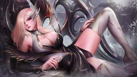 LoL Ero :: LoL art :: Morgana :: League of Legends (Лига Легенд) :: Windwalker T