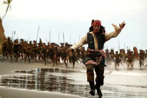 Captain Jack Sparrow running Blank Template - Imgflip