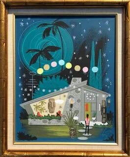 El Gato Gomez Painting Tiki art, Mid century art, Retro art