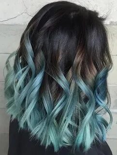 40 Fairy-Like Blue Ombre Hairstyles Blue ombre hair, Brown o