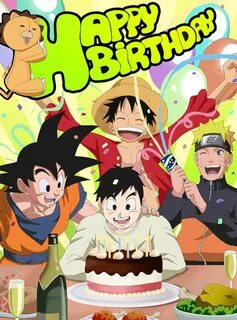 Happy Birthday by ELordy Dragon ball super funny, Anime, Ani
