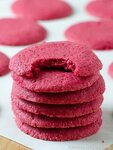 Christmas Red Velvet Sugar Cookies - Recipe from Yummiest Fo