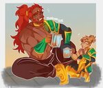 Au where ganon is rijus older brother that denied the throne