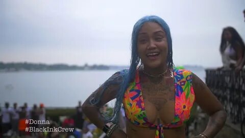 Black Ink Crew Donna & Alex Host *Celebrity Neon Pool Party*