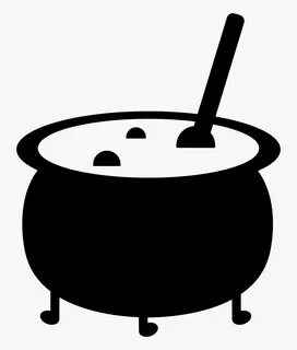 Cauldron,clip Art,cookware And And White,tableware - Cauldro