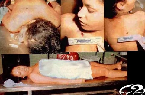 Selena lying dead in a morgue