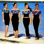 Cook island women Hawaiian fashion, Island style clothing, I