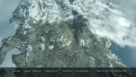 Skyrim Mine Locations Map 10 Images - Bloodmoon Raven Rock T