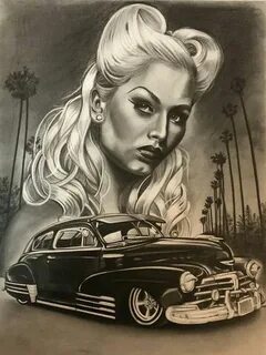 Pin by geo marambio on draw Lowrider art, Chicano art tattoo