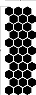 Hexagon Wall Decal Honeycomb Wall Decal Geometric Wall Etsy 