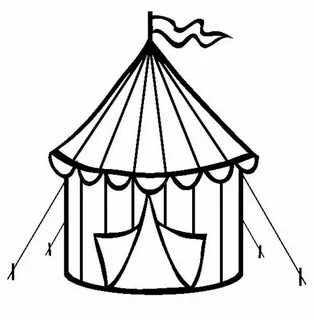 Circus Tent Coloring Page : Coloring Sun Circus tent, Circus