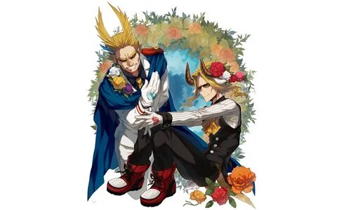 Скачать обои Fanart, Boku no Hero Academia, Pixiv, All Might