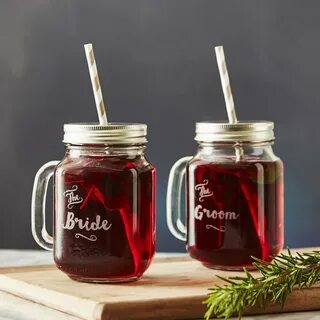 Personalised Wedding Mason Jars By Sophia Victoria Joy noton