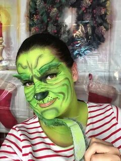 Grinch Face Painting at PaintingValley.com Explore collectio