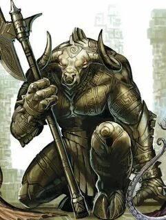 MINOTAUR feet Fantasy warrior, Fantasy races, Character art