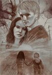 Katniss and Peeta by https://www.deviantart.com/jabberjayart